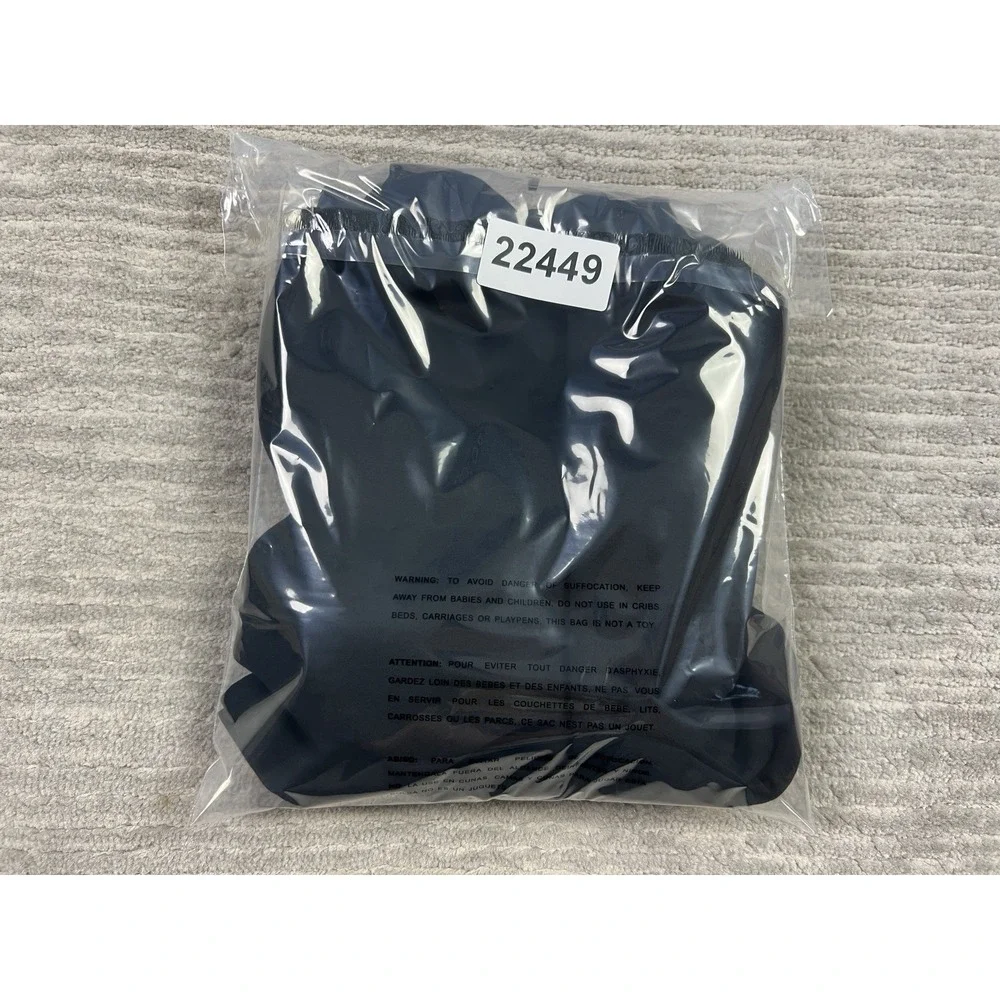 Calvin Klein Skirt‎ Womens 12 Black Faux Wrap Zip Pencil Polyester Blend NWT